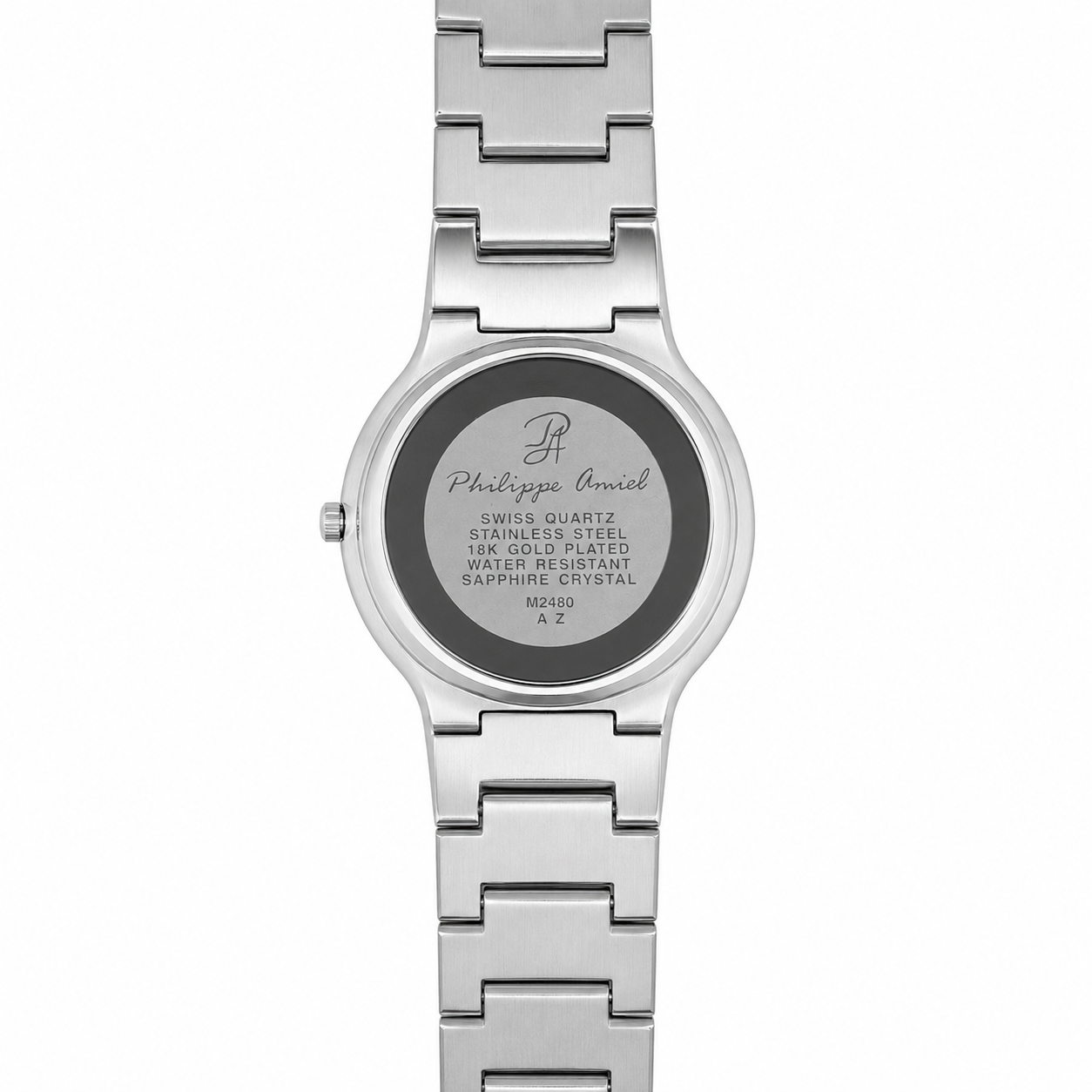 Philippe Amiel M6348 Reloj para Hombre Acero Inoxidable Plateado con Cristal de Zafiro