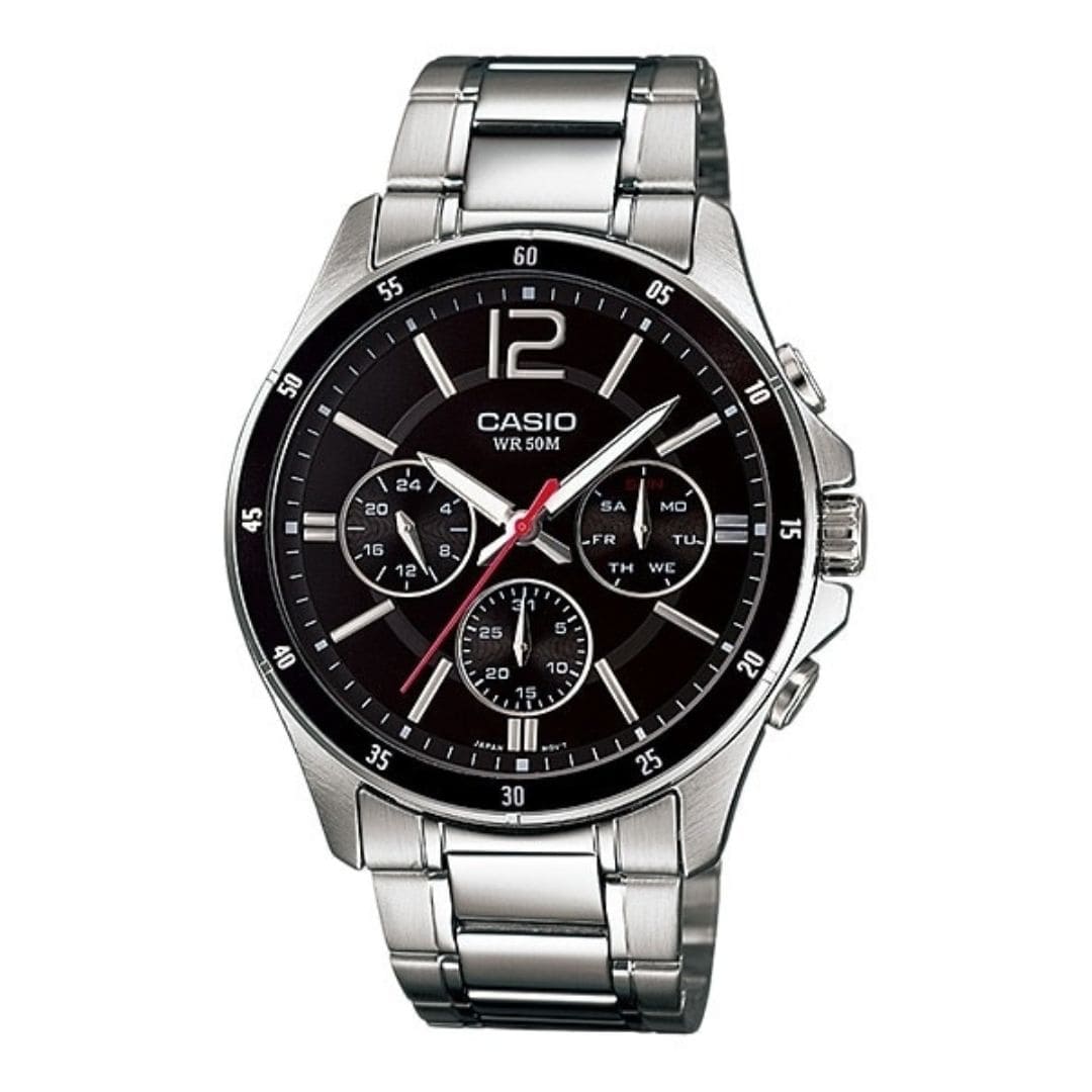 RELOJ CASIO MTP-1374D-1A ACERO HOMBRE