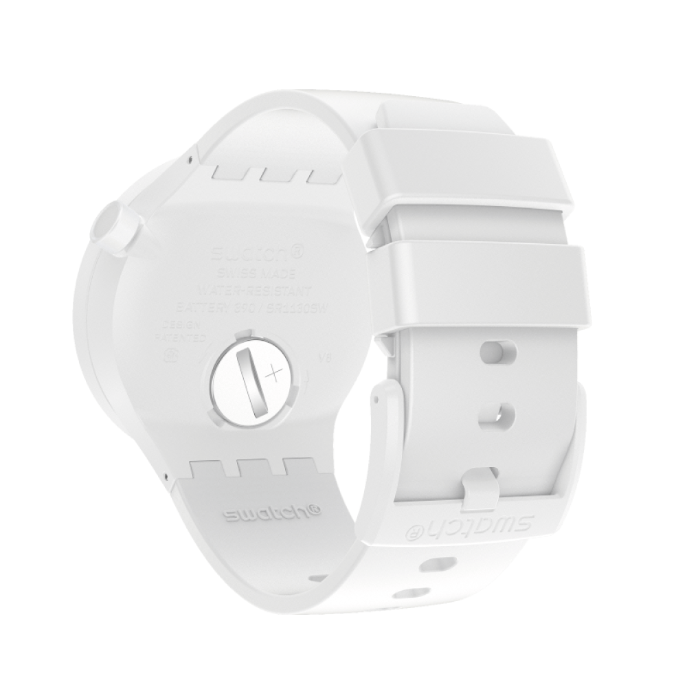RELOJ SWATCH SB03W100 BLANCO SILICONA