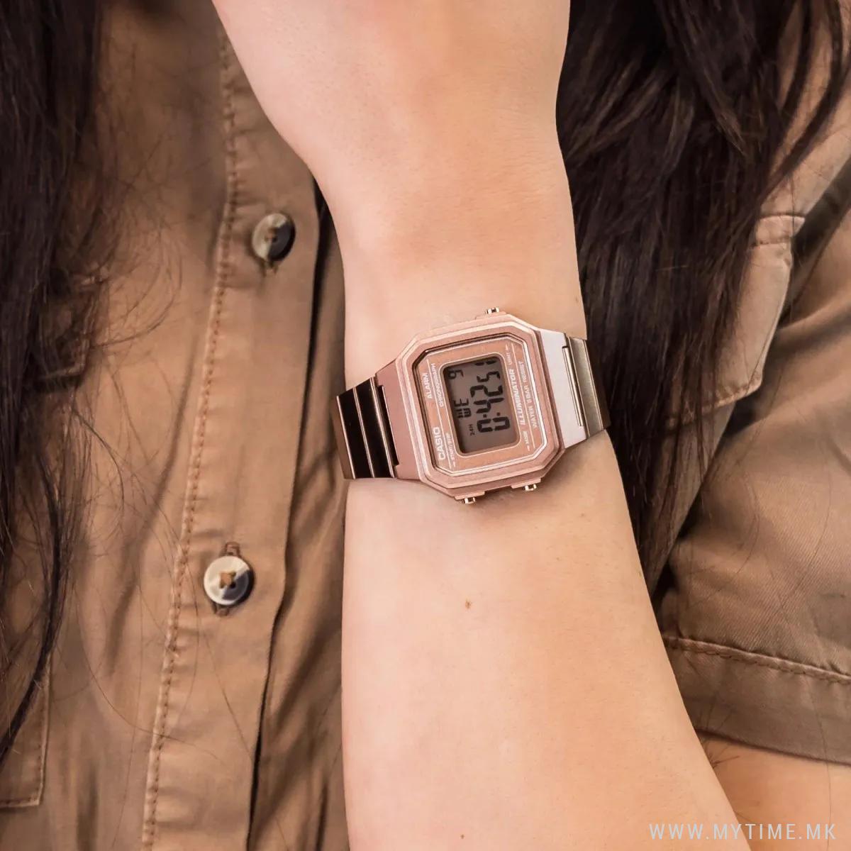 RELOJ CASIO B650WC-5AD DIGITAL ORO ROSA