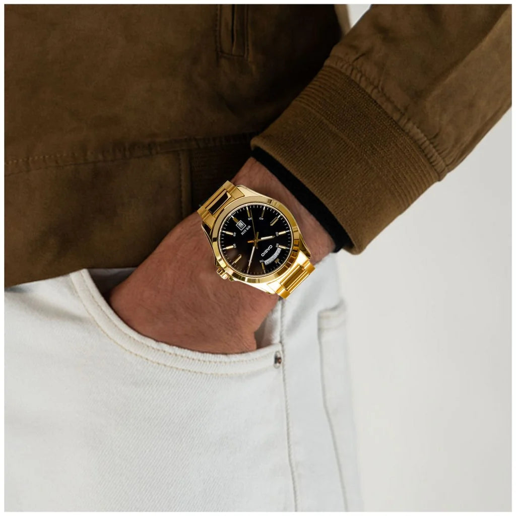 RELOJ CASIO MTP-1370G-1A ACERO DORADO