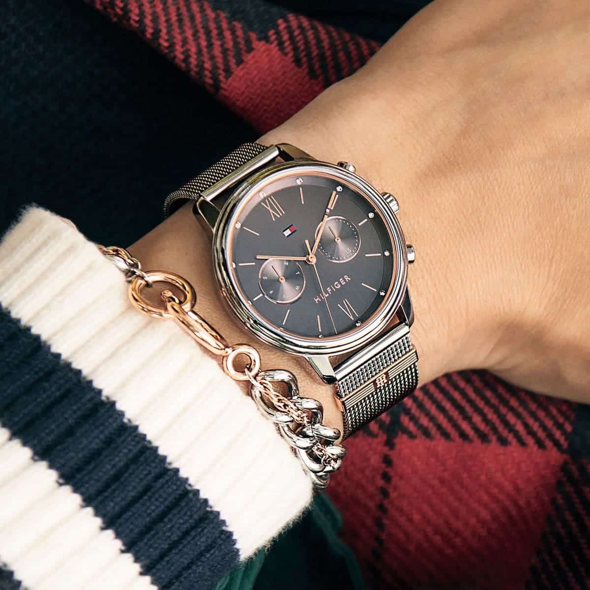 RELOJ TOMMY HILFIGER 1782304 UNISEX MALLA GRIS