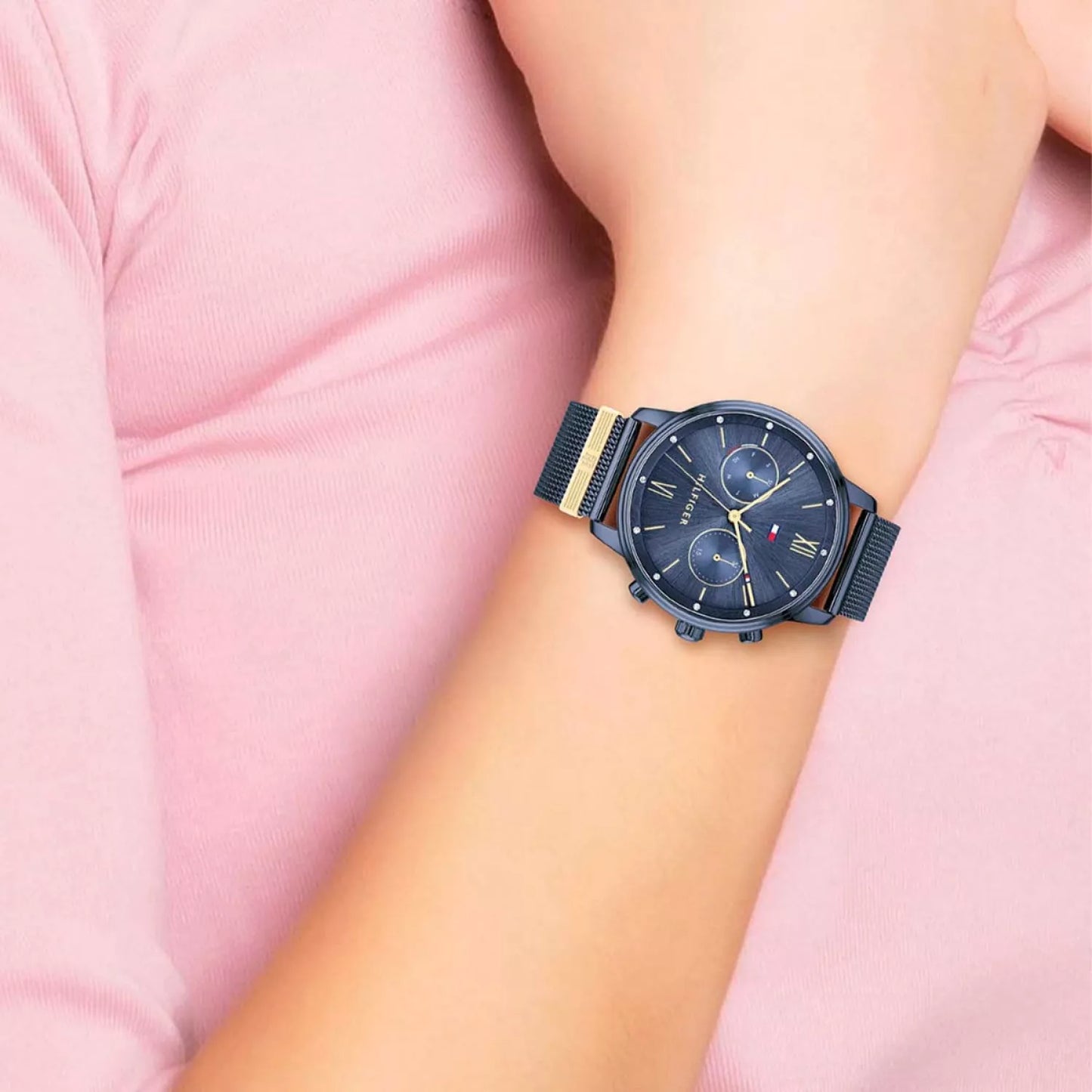 RELOJ TOMMY HILFIGER 1782305 PULSO ACERO AZUL