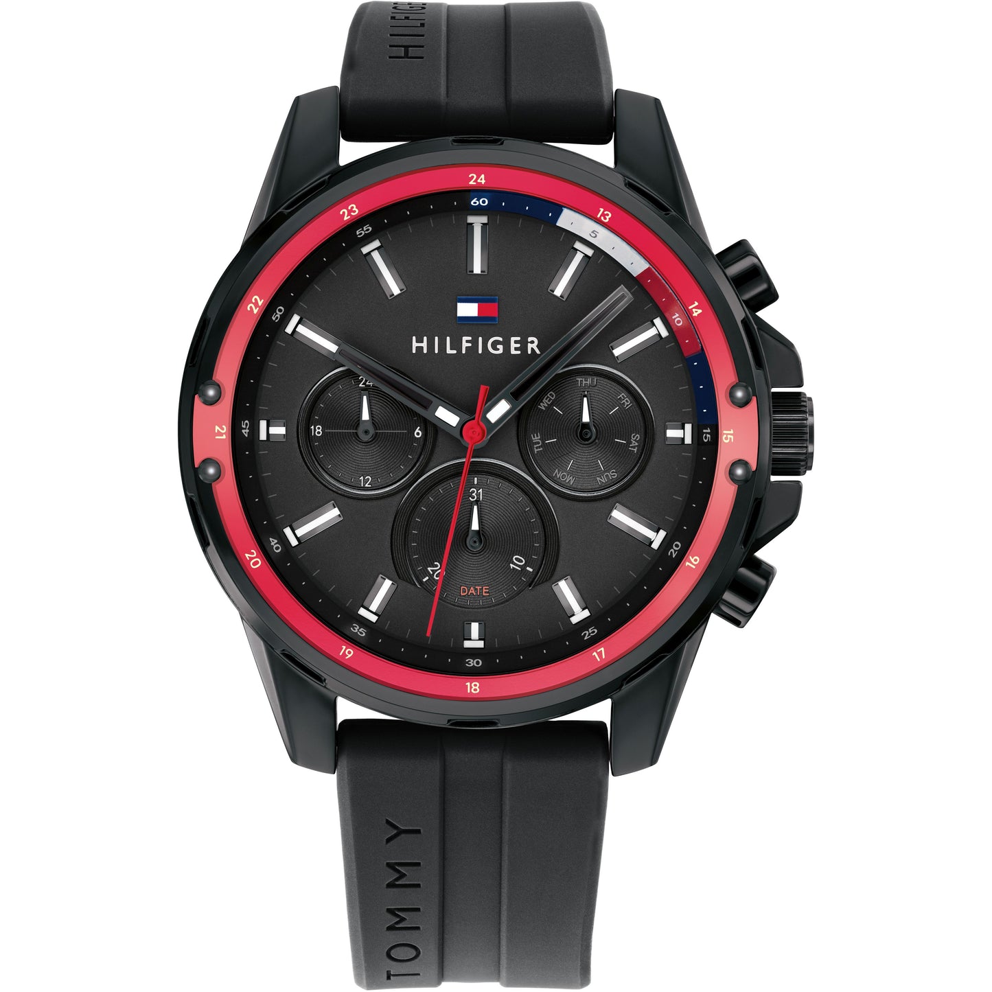 RELOJ TOMMY HILFIGER 1791793 HOMBRE SILICONA NEGRO