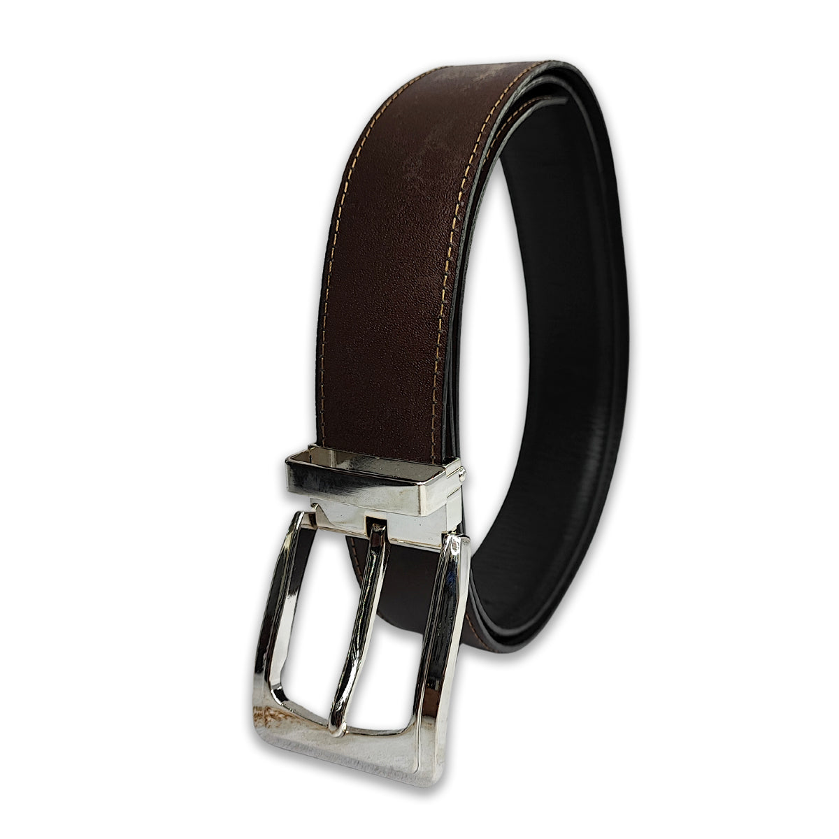 CORREA 100% CUERO LEGITIMO HOMBRE DOBLE FAZ
