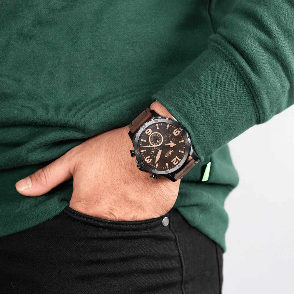 RELOJ FOSSIL JR1487 PULSO DE CUERO HOMBRE