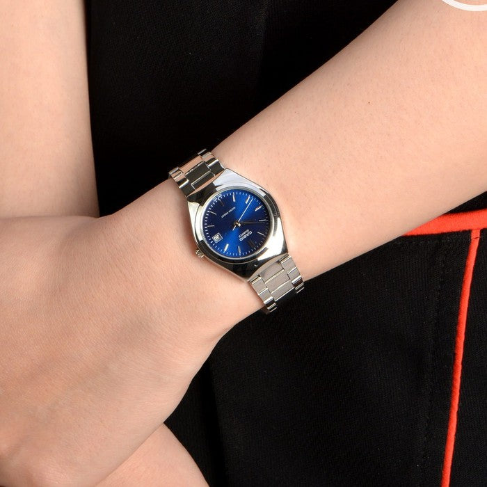 RELOJ CASIO LTP-1170A-2ARDF ACERO TABLERO AZUL