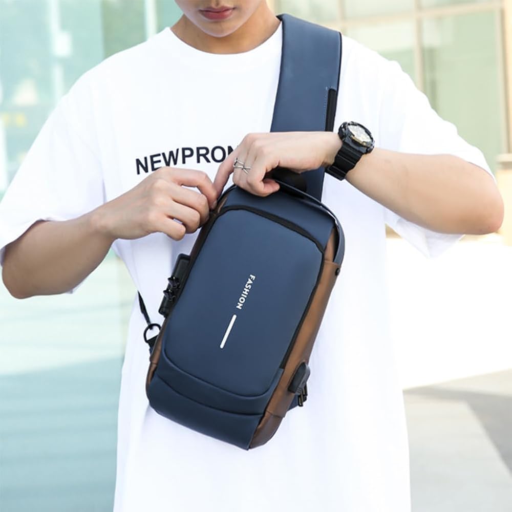 Estuche Bolso Crossbody Antirrobo FASHION – Organizador Urbano con USB