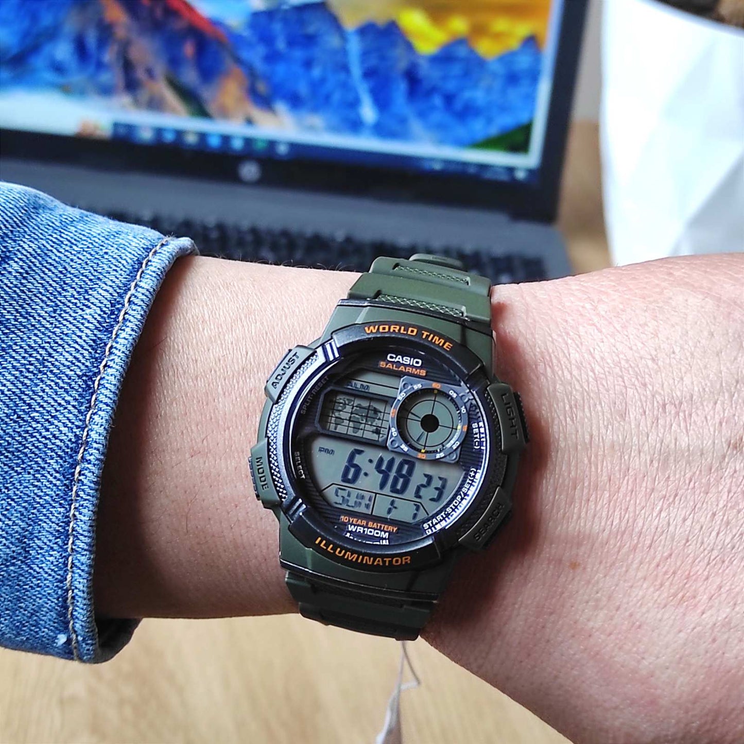RELOJ CASIO AE-1000W-3A DIGITAL