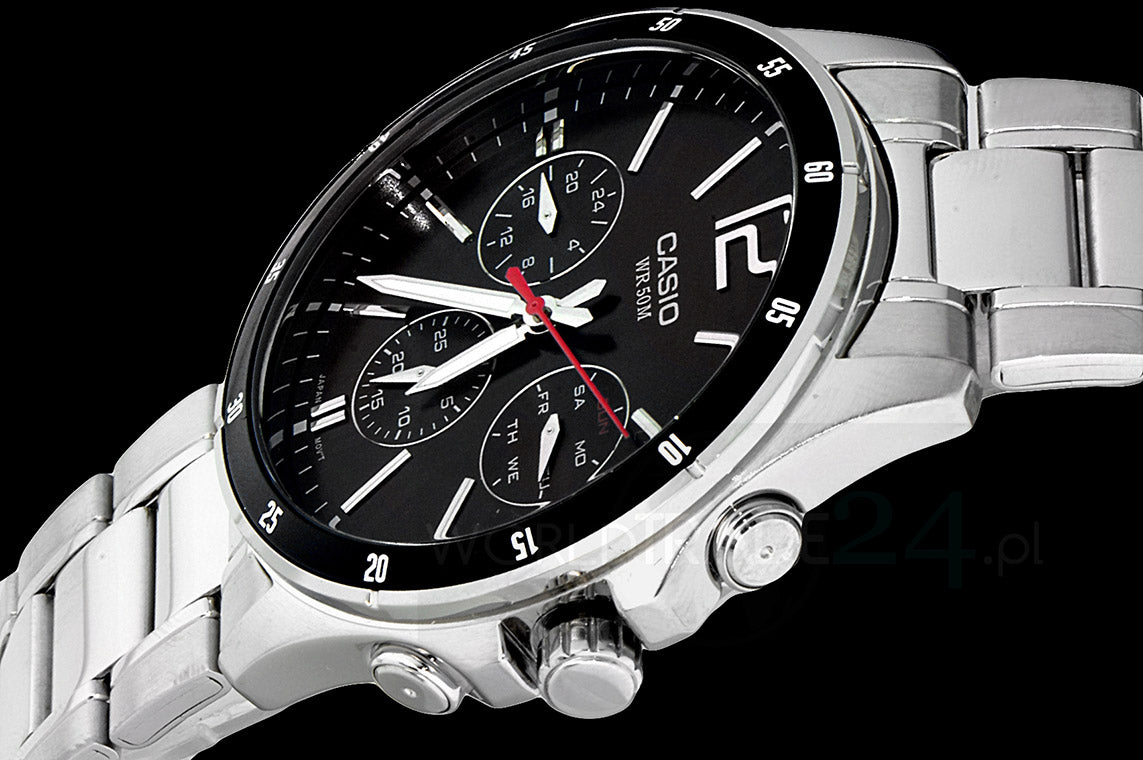 RELOJ CASIO MTP-1374D-1A ACERO HOMBRE