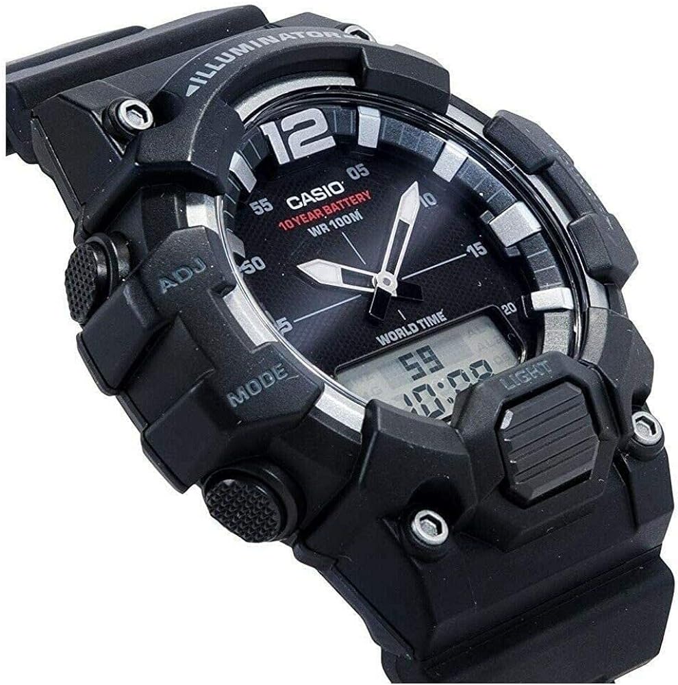RELOJ CASIO HDC-700-1A HOMBRE ILUMINATOR NEGRO Y PLATEADO