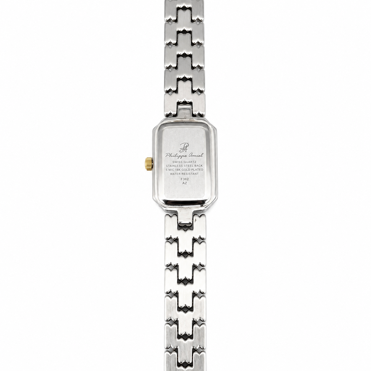 Philippe Amiel F362 AZ Reloj para Mujer Bicolor Acero Inoxidable Esfera Blanca