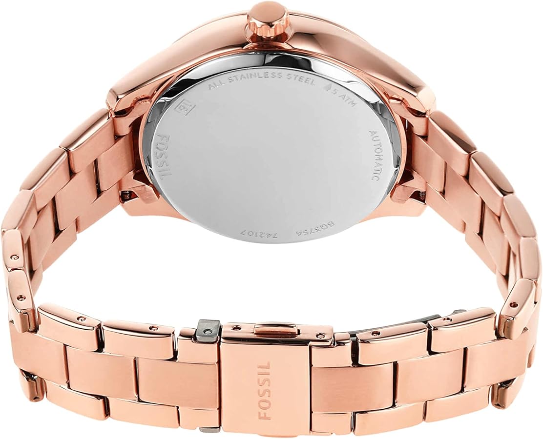 RELOJ FOSSIL AUTOMATICO DAMA BQ3754 ORO ROSA