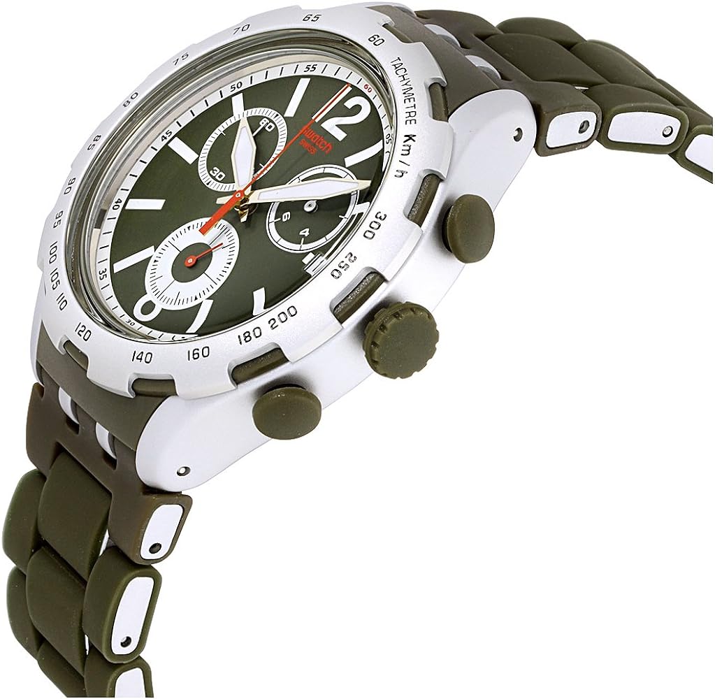 RELOJ HOMBRE SWATCH GREEN ATTACK YYS4022AG