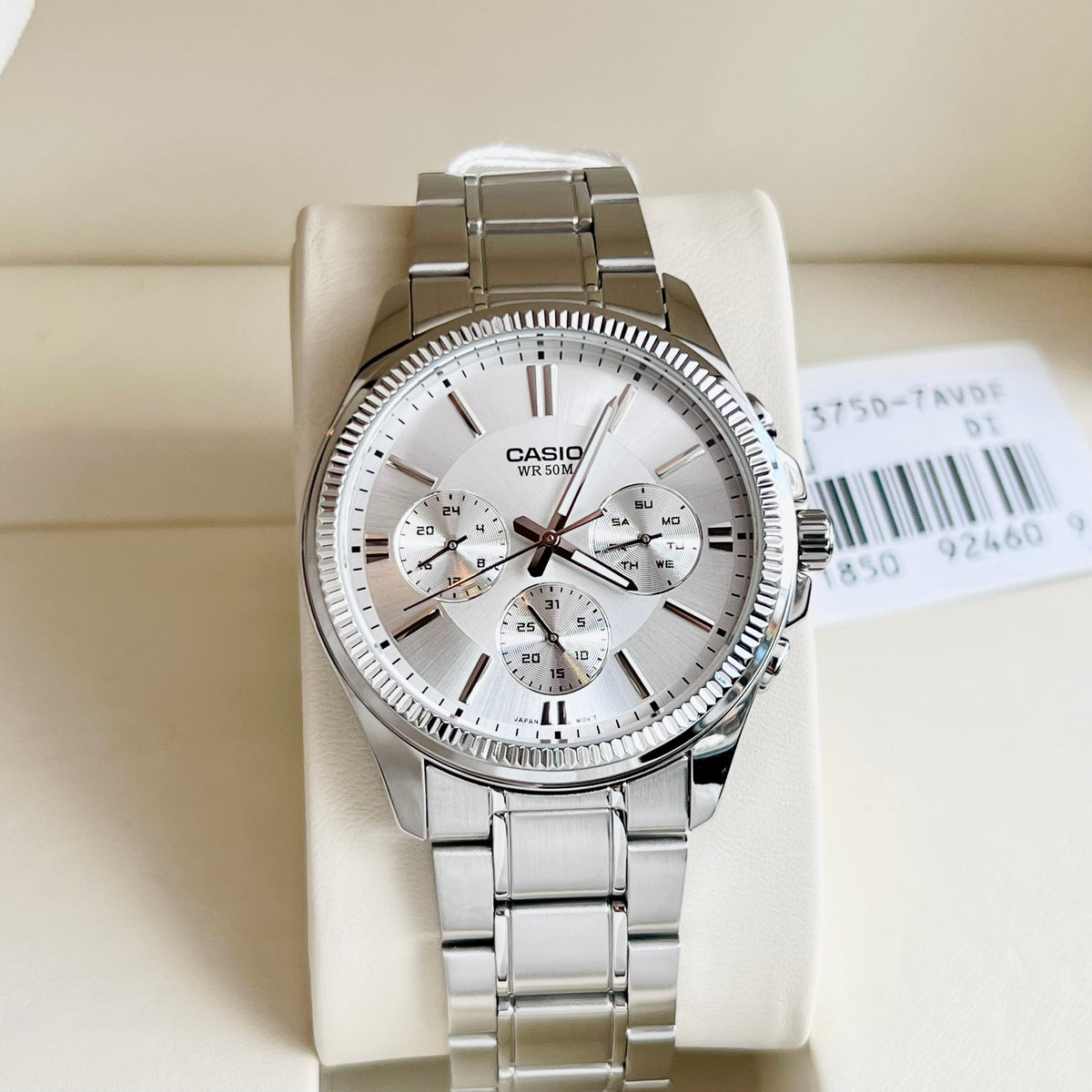 RELOJ CASIO MTP-1375D-7A ACERO HOMBRE