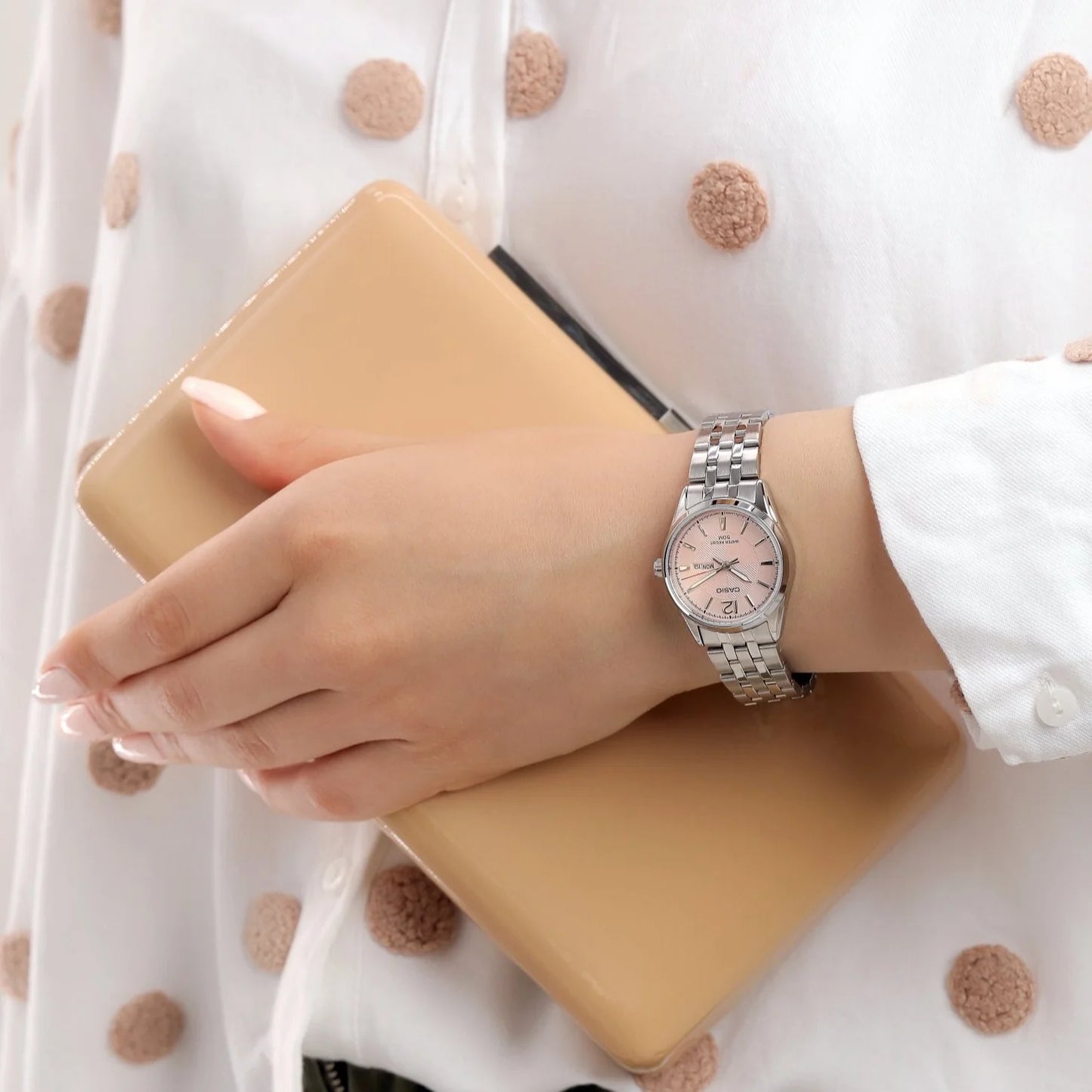 RELOJ CASIO MUJER LTP-1335D-5AV ACERO