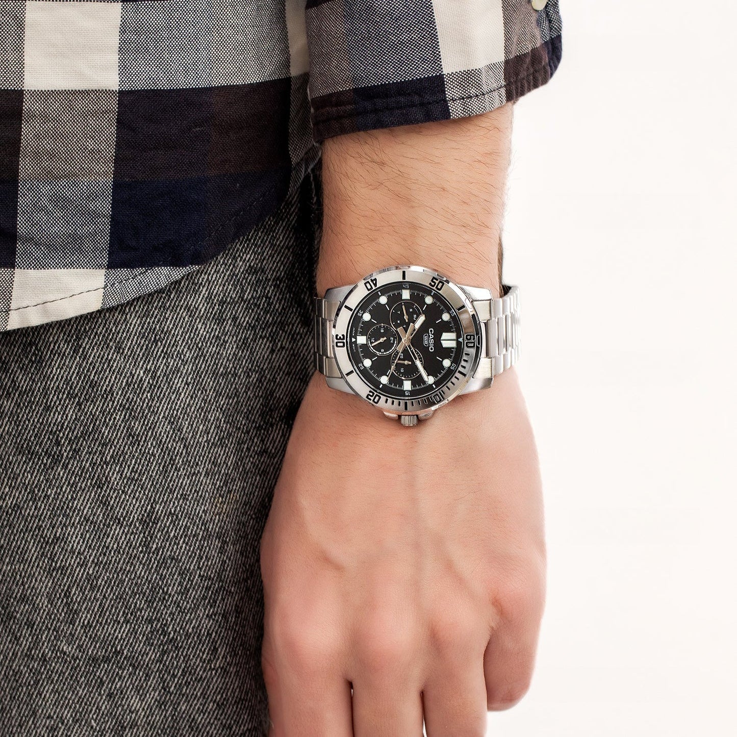 RELOJ CASIO MTP-VD300D-1E ACERO