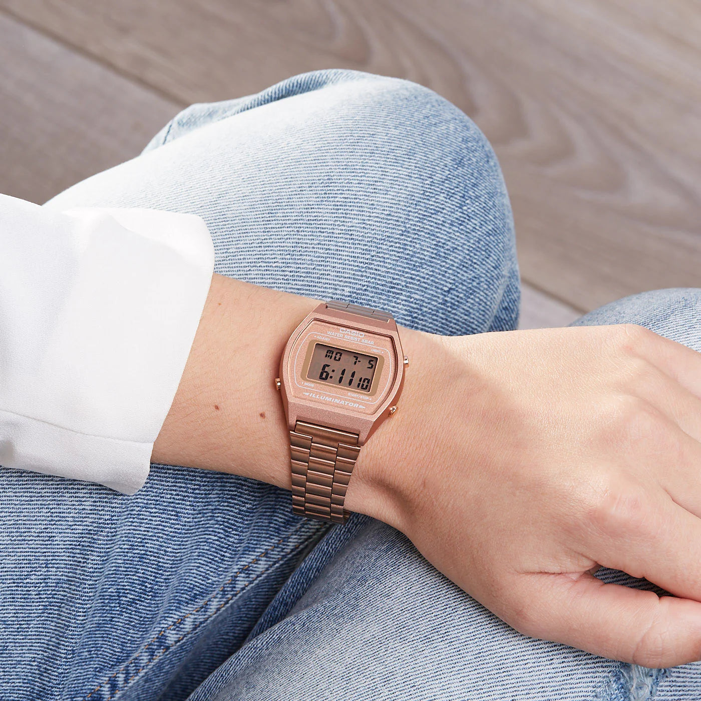 RELOJ CASIO B640WC-5ADF DIGITAL COBRIZADO