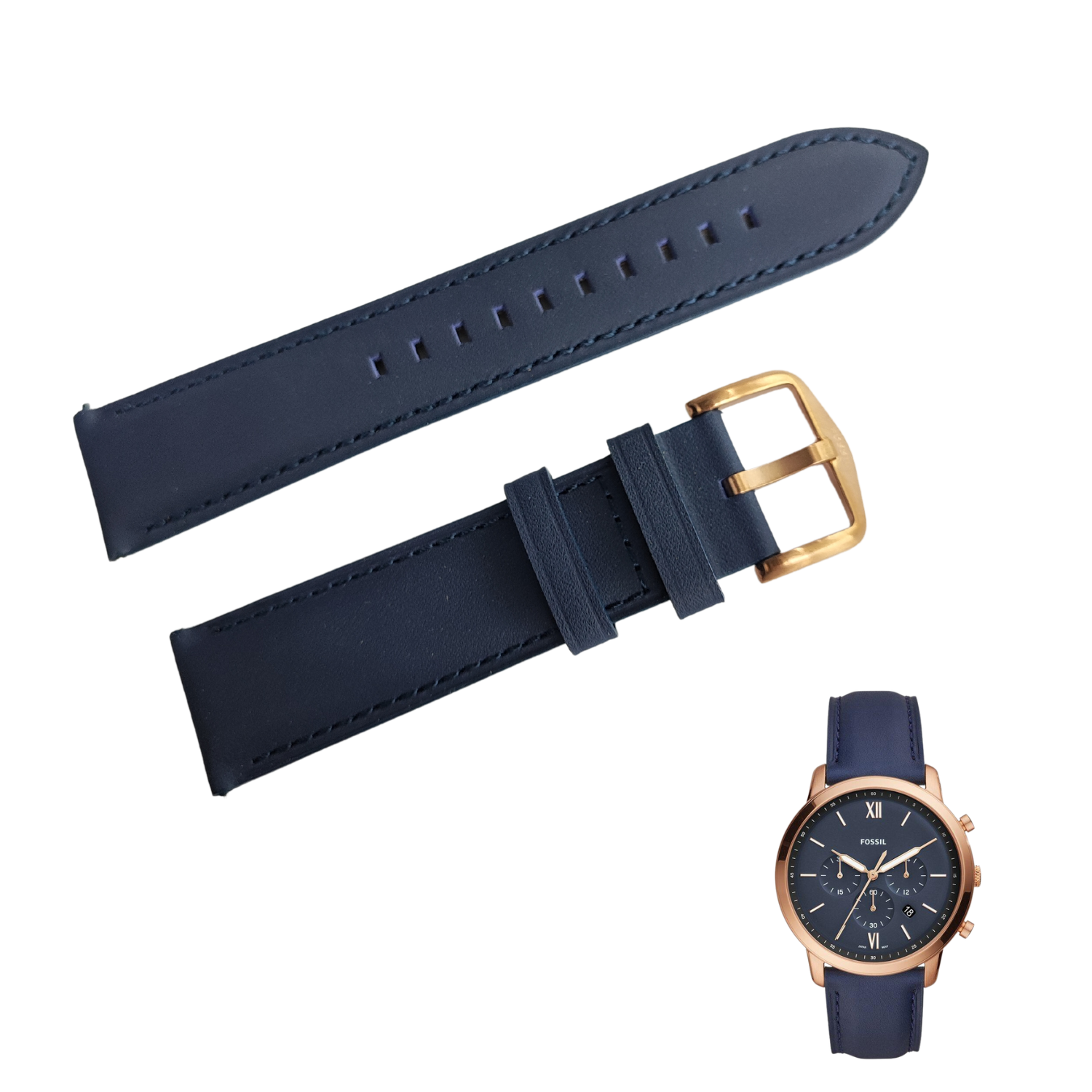 CORREA PARA RELOJ FOSSIL FS5454 ORIGINAL CUERO Time Home