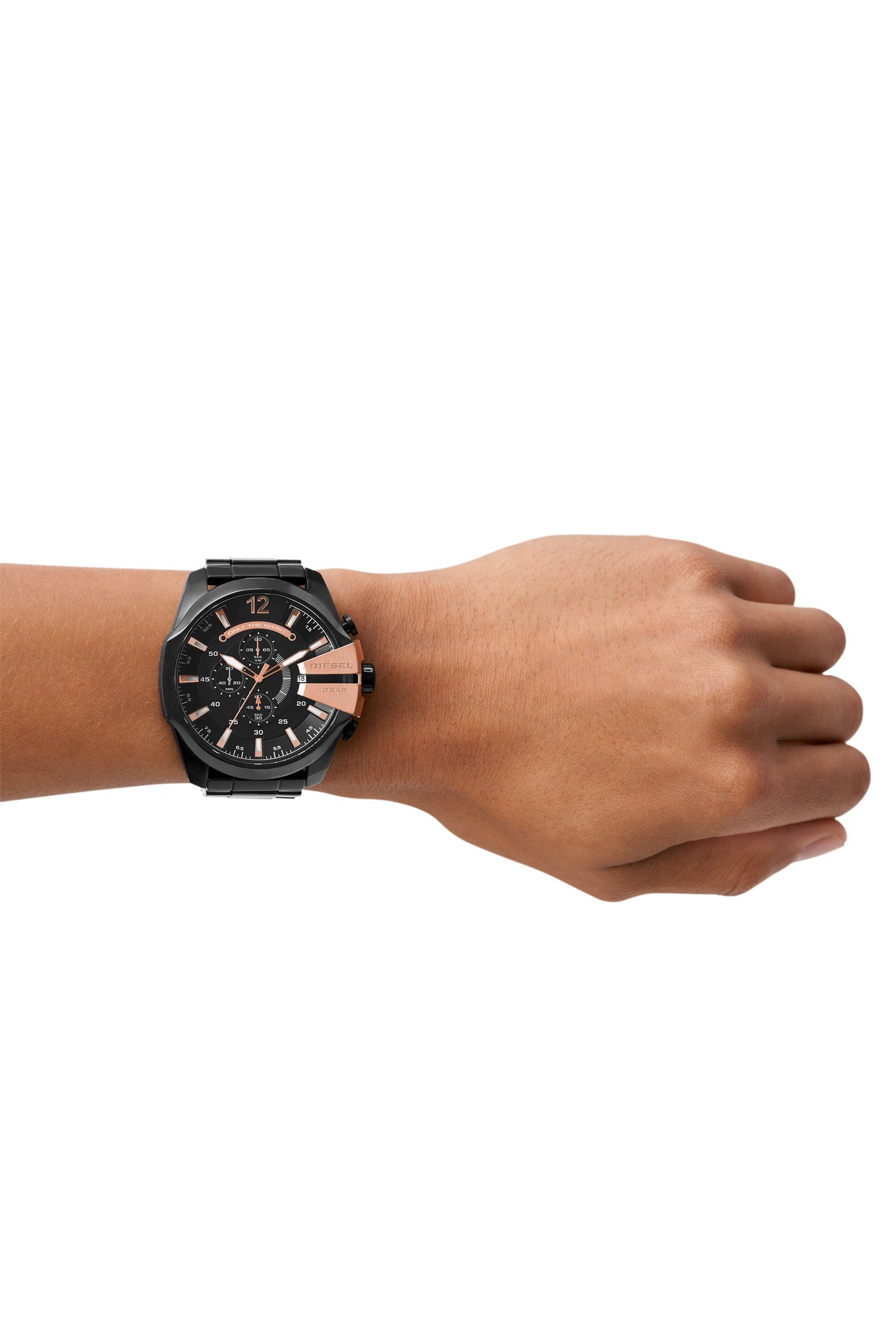 RELOJ DIESEL DZ4309 HOMBRE ACERO NEGRO Y COBRIZADO