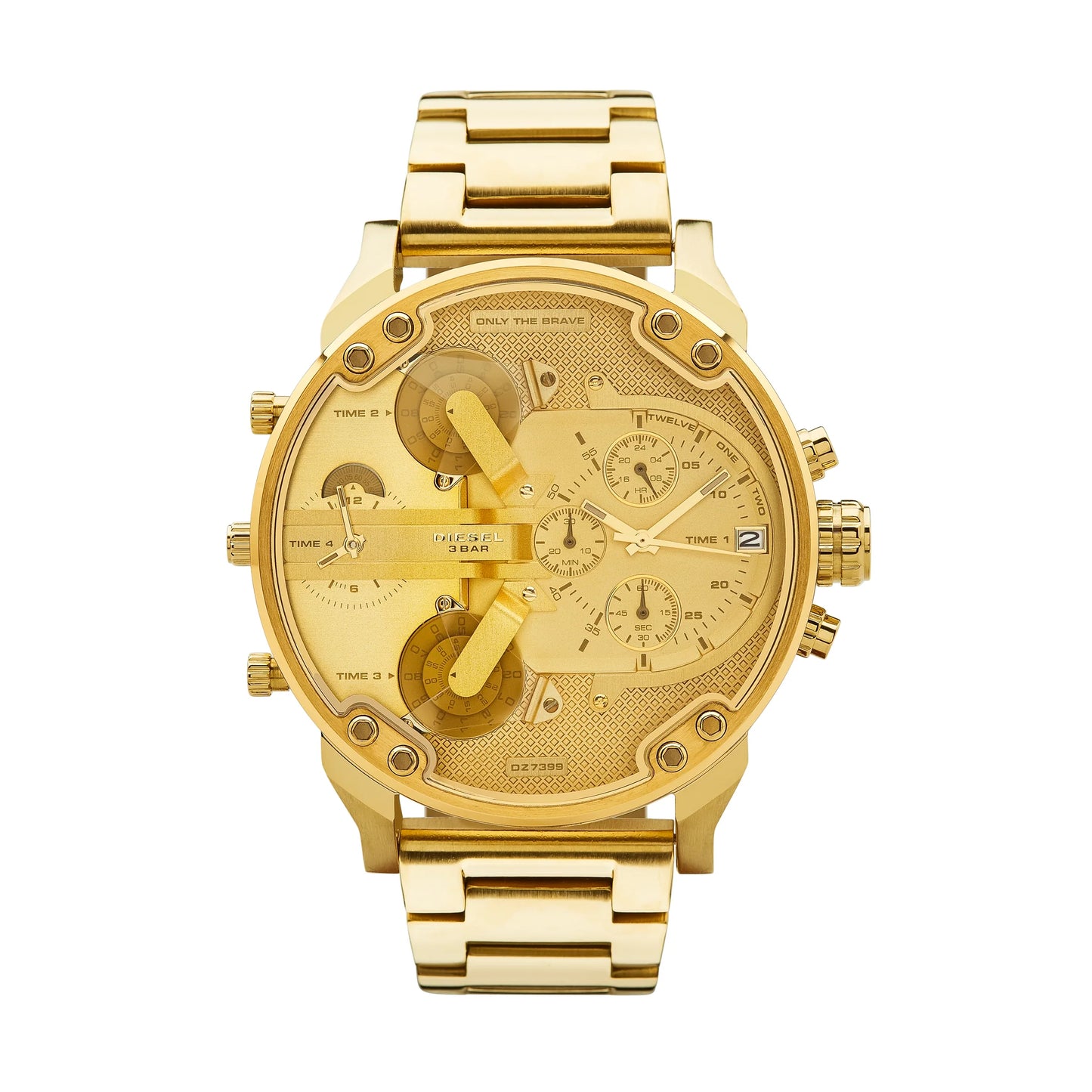 RELOJ DIESEL DZ7399 MR. DADDY DORADO ACERO