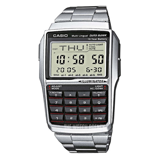 RELOJ CASIO DBC-32D-1A CALCULADORA ACERO