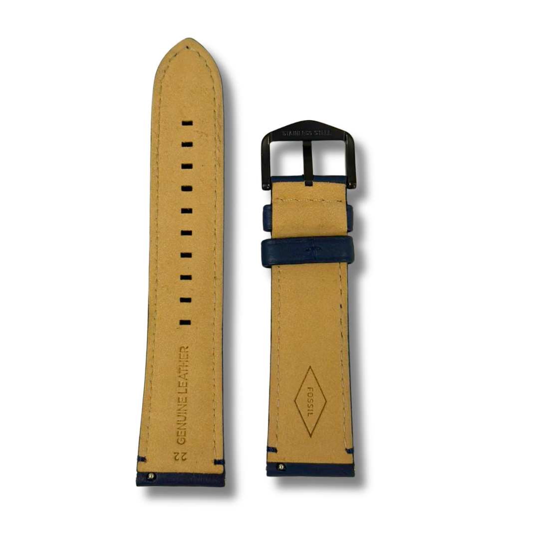 PULSO PARA RELOJ FOSSIL AZUL OSCURO ORIGINAL 22 MM