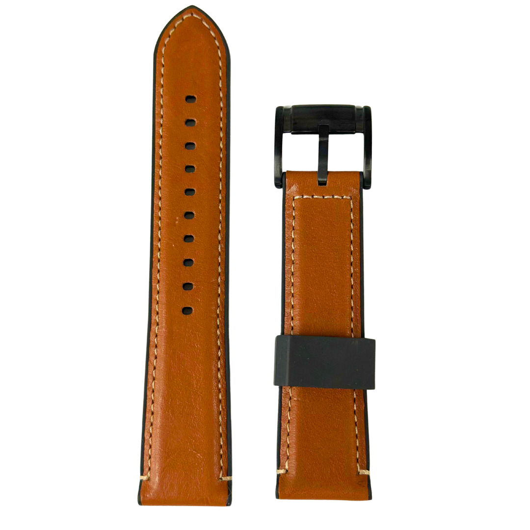 PULSO PARA RELOJ FOSSIL 22 MM CUERO Y SILICONA