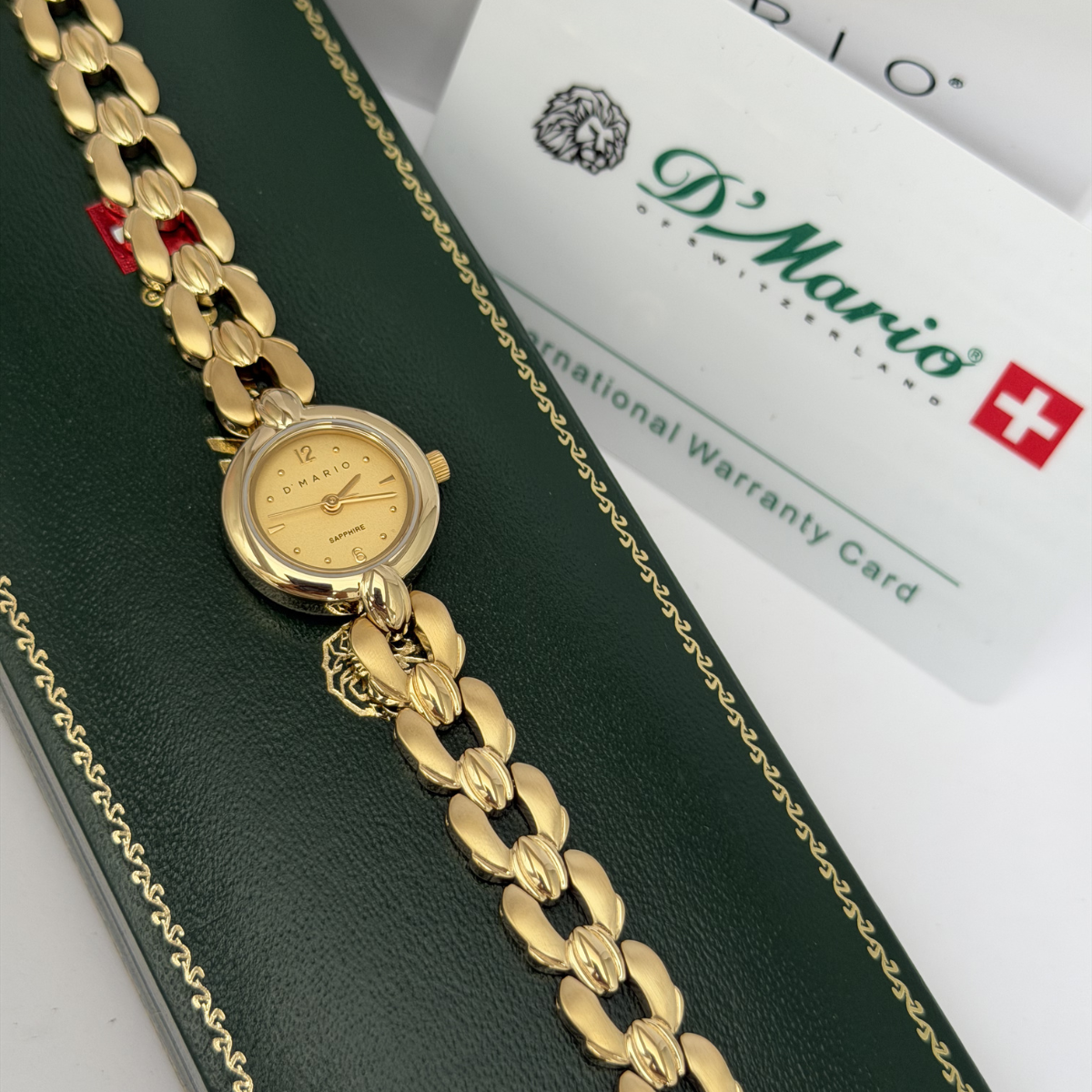 RELOJ D'MARIO FC1503 DAMA ACERO DORADO