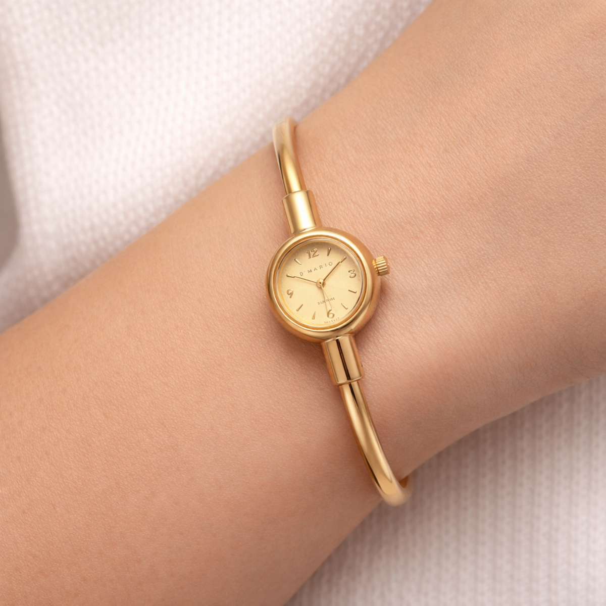 RELOJ D'MARIO FA0509 ARO DAMA DORADO