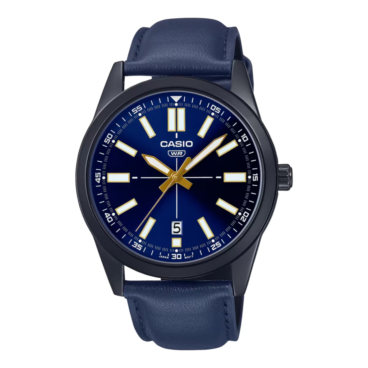 RELOJ CASIO MTP-VD02BL-2E HOMBRE CUERO AZUL