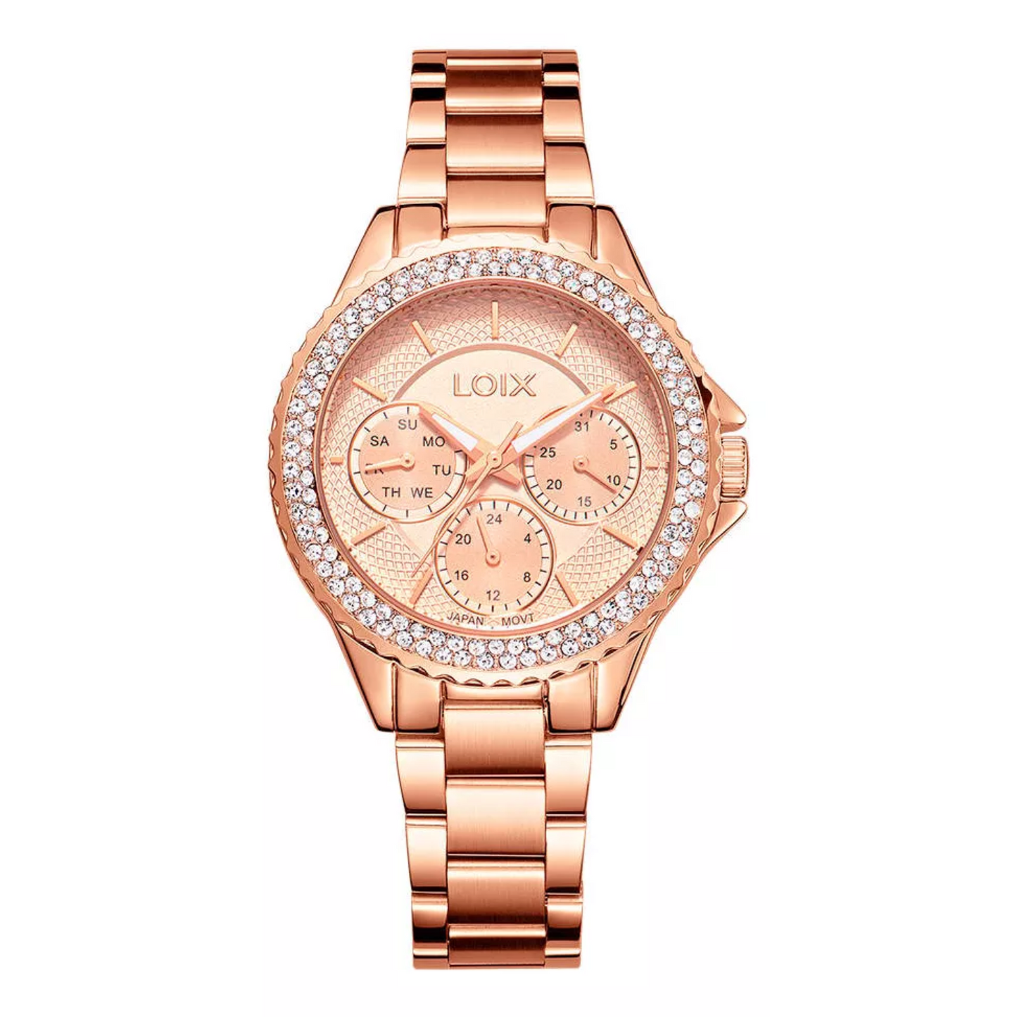 RELOJ LOIX L1196-2 ACERO MUJER ORO ROSA MULTIFUNCIONAL