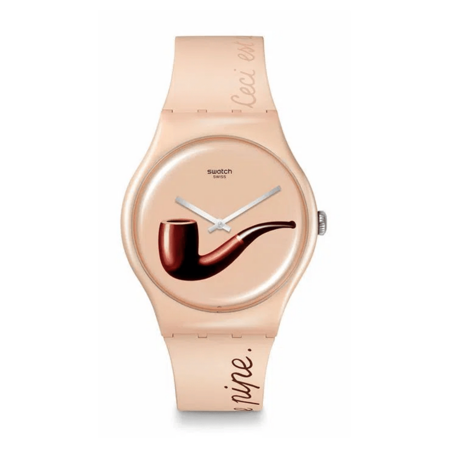 RELOJ SWATCH LA TRAHISON DES IMAGES BY RENE MARGRITTE SO29Z124