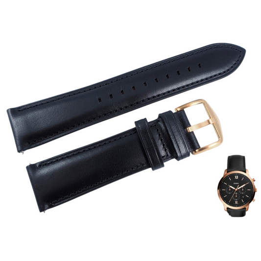 CORREA PARA RELOJ FOSSIL FS5381 CUERO NEGRO