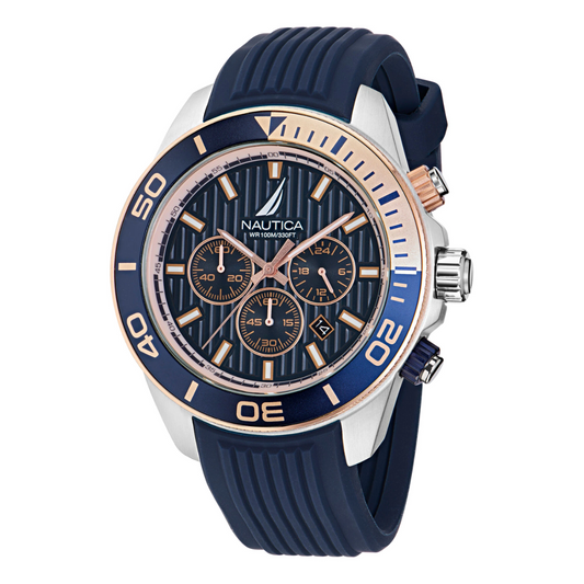 RELOJ NAUTICA NAPNOF304 SILICONA AZUL HOMBRE