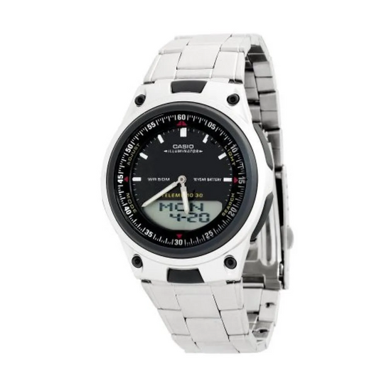 RELOJ CASIO AW-80D-1A DIGITAL ACERO