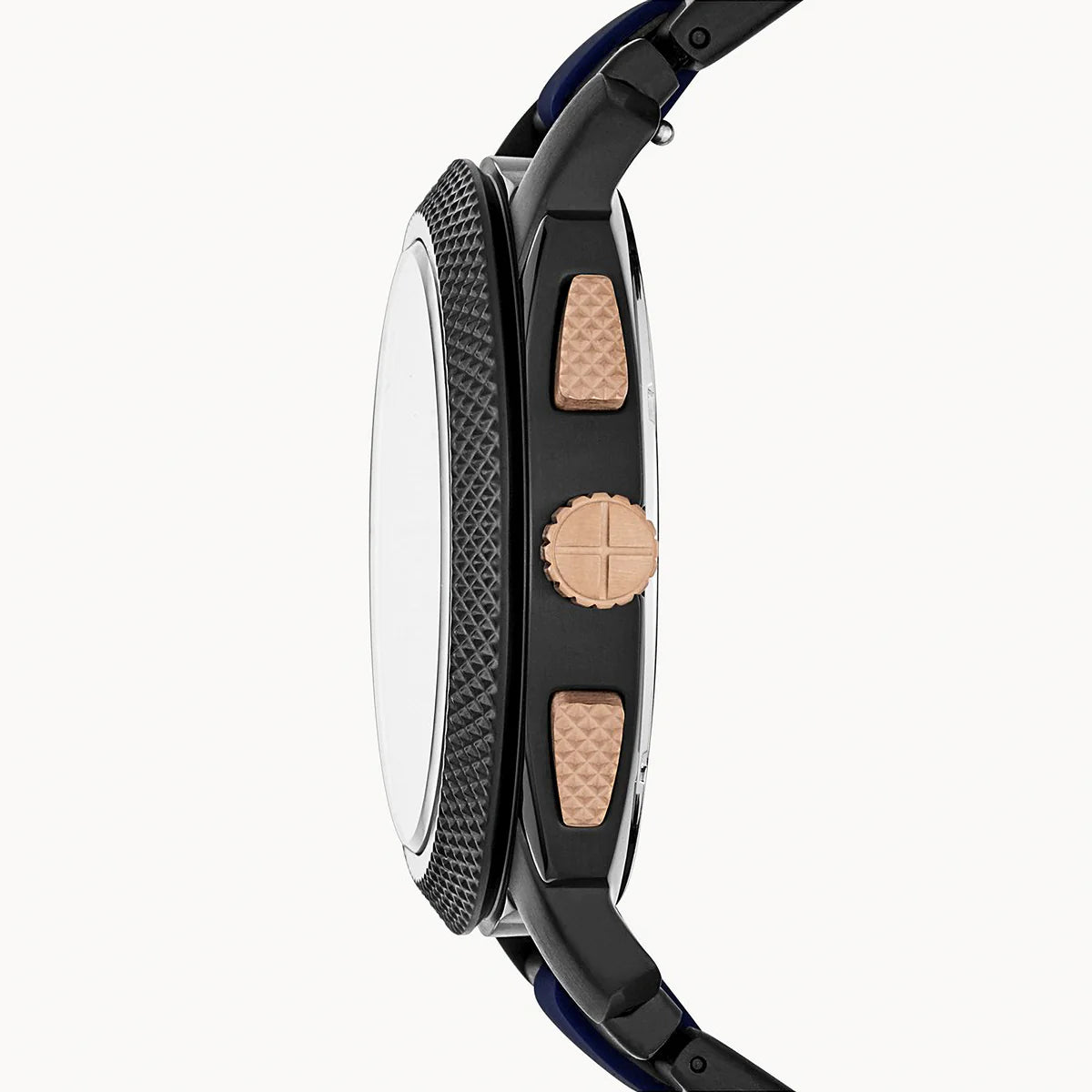 RELOJ FOSSIL MACHINE FS5164 ACERO NEGRO Y AZUL