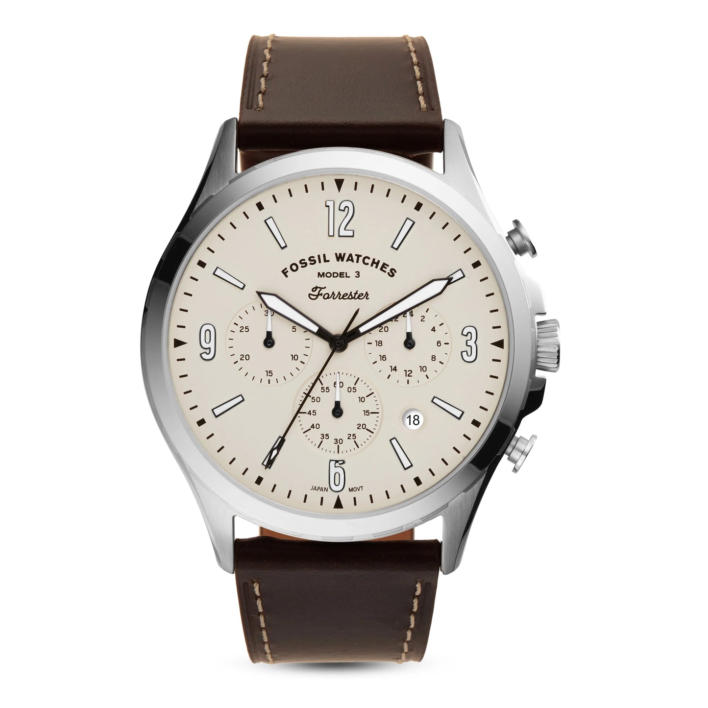 RELOJ FOSSIL CABALLERO CUERO FS5696