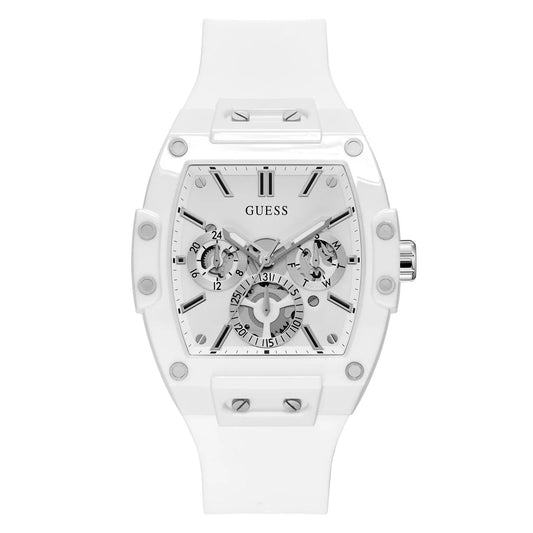 RELOJ GUESS PHOENIX W1049G2 BLANCO SILICONA