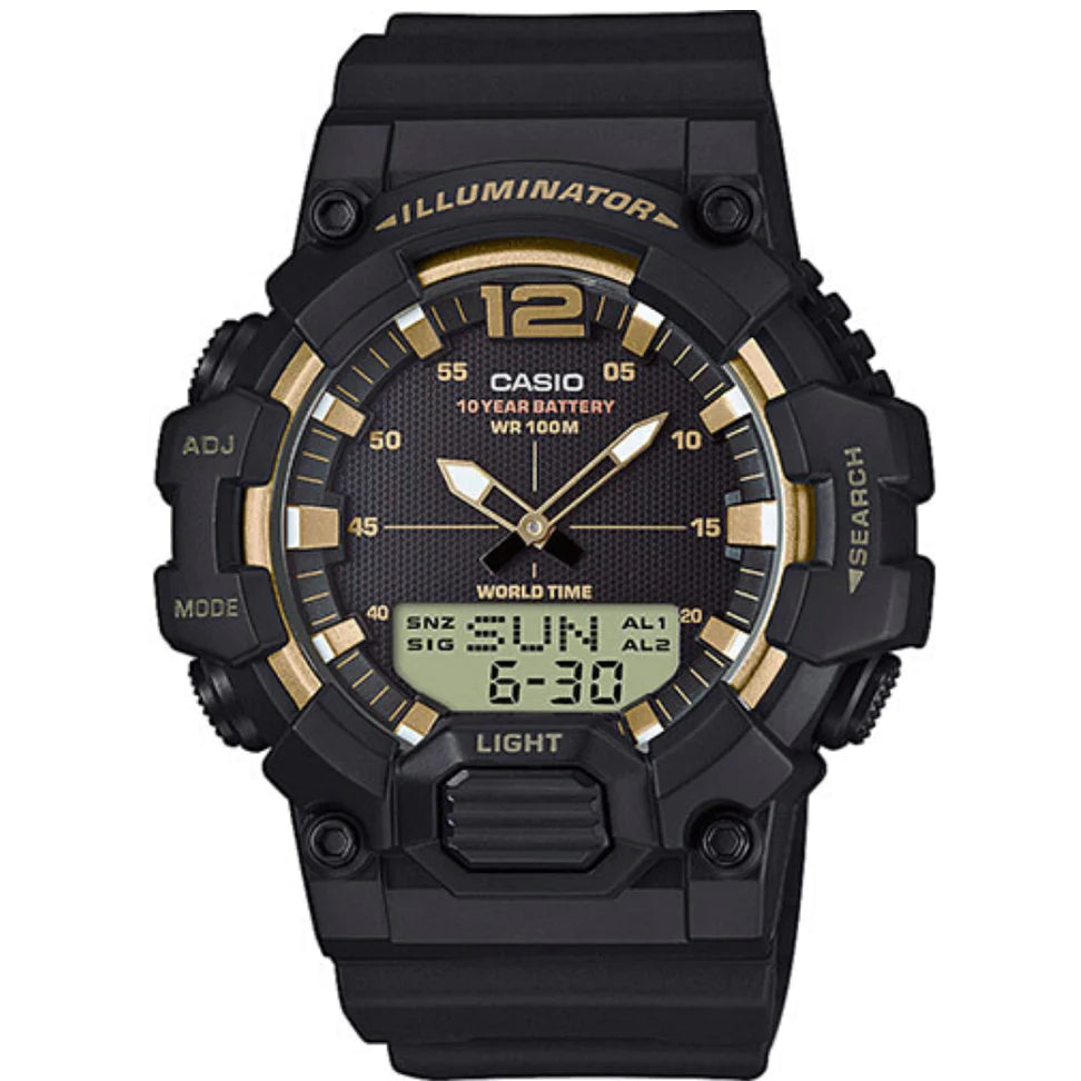 RELOJ CASIO HDC-700-9A TOTALMENTE NEGRO HOMBRE ILUMINATOR