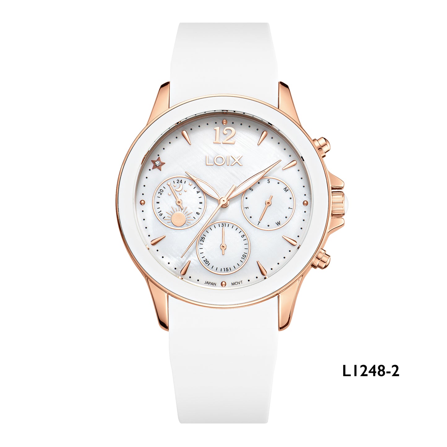 RELOJ LOIX L1248 MUJER DISEÑO TABLERO ESTRELLAS DEPORTIVO