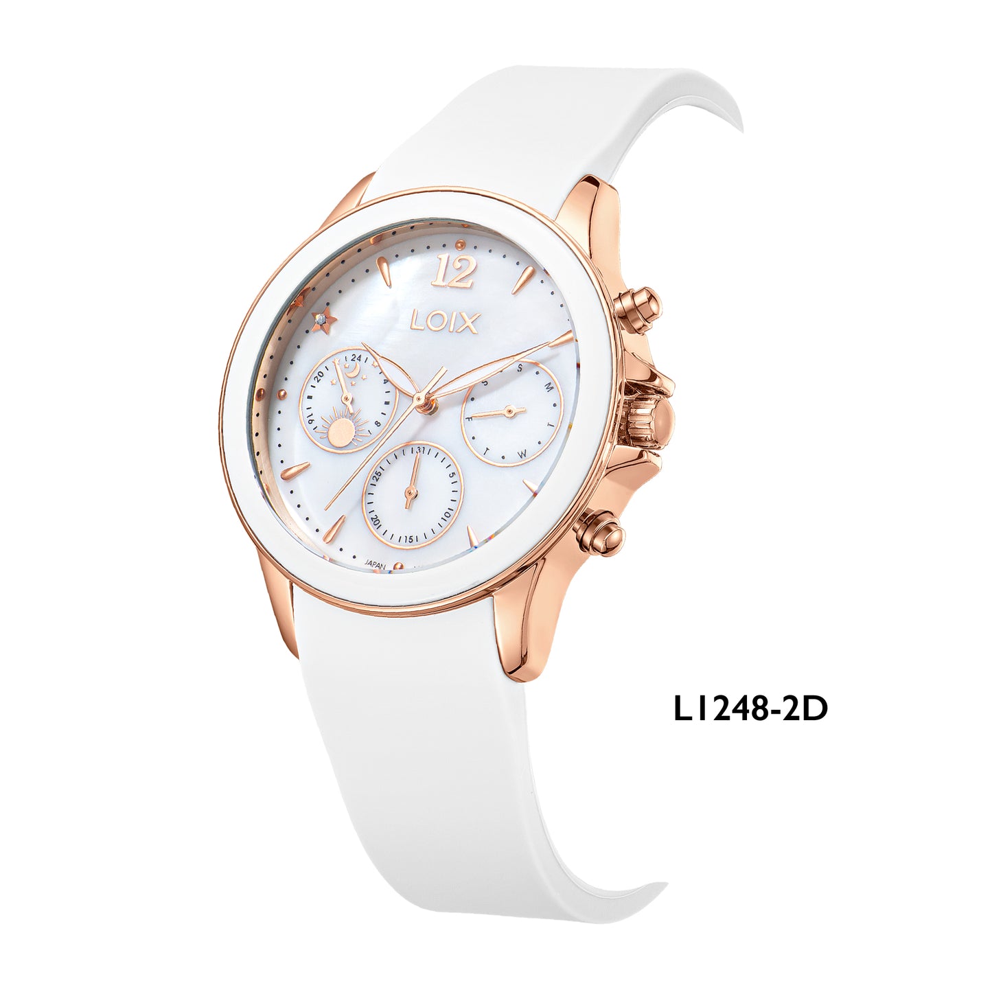 RELOJ LOIX L1248 MUJER DISEÑO TABLERO ESTRELLAS DEPORTIVO