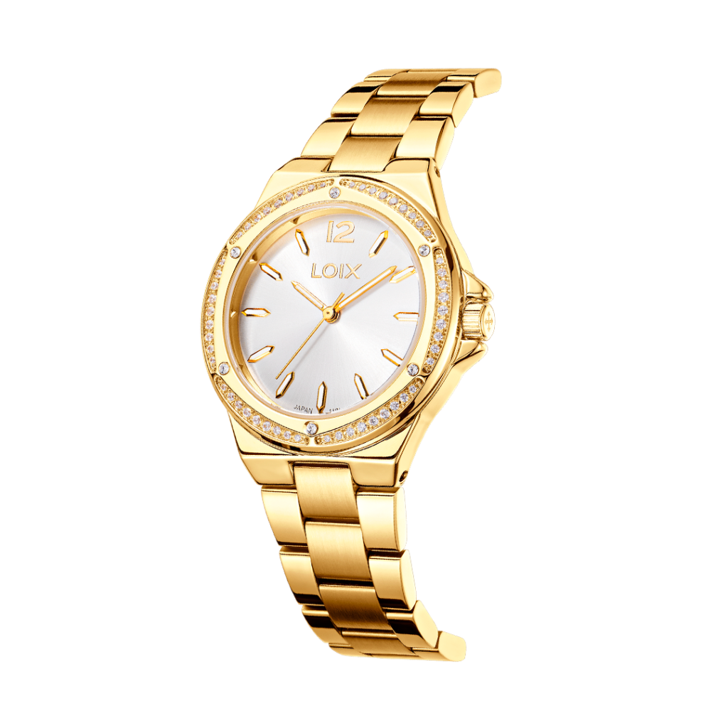 RELOJ LOIX L1258-1 ACERO DORADO DISEÑO ELEGANTE