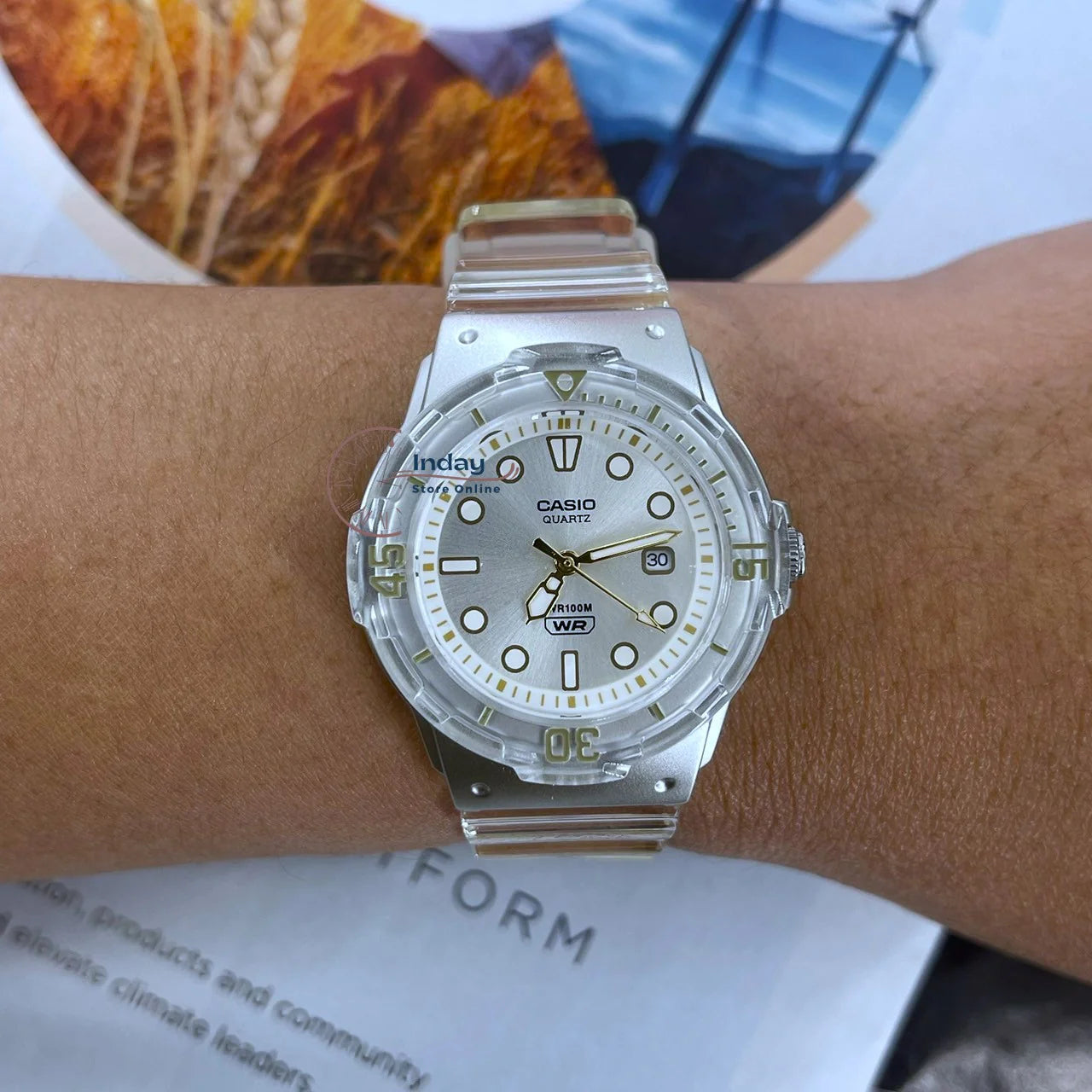 RELOJ CASIO LRW-200HS-7E TRANSPARENTE UNISEX