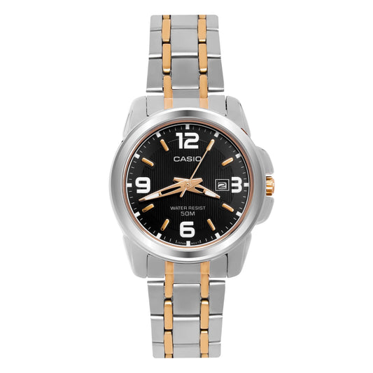 RELOJ CASIO LTP-1314SG-1A DAMA BICOLOR CON CALENDARIO