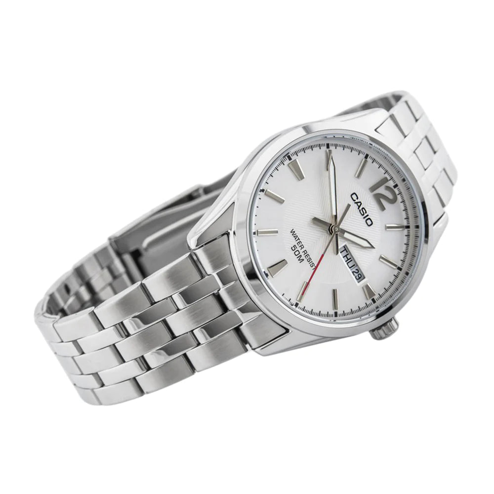 RELOJ CASIO  LTP-1335D-7A MUJER ACERO DOBLE CALENDARIO