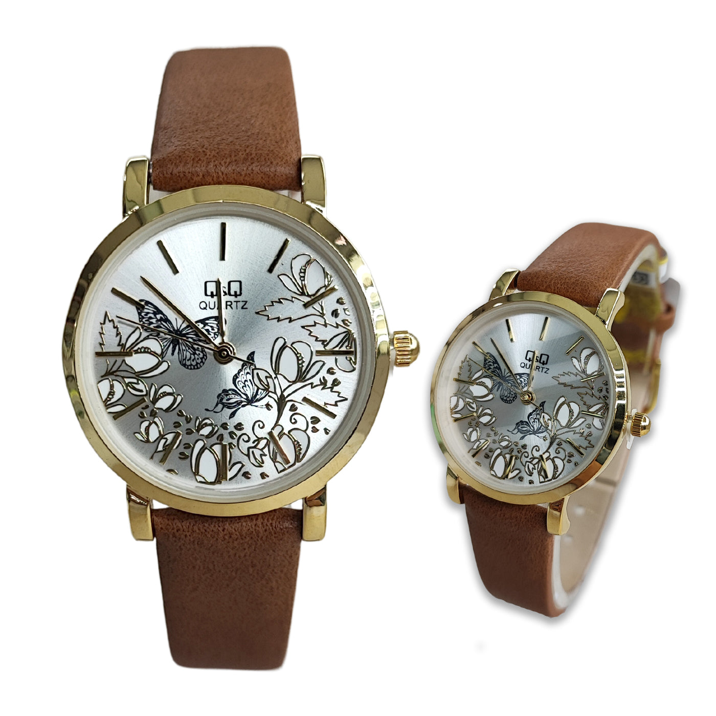 RELOJ QYQ MUJER CUERO DISEÑO ELEGANTE