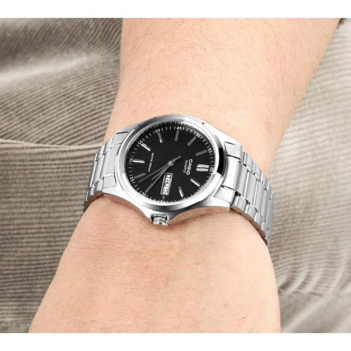 RELOJ CASIO MTP-1239D-1A ACERO HOMBRE