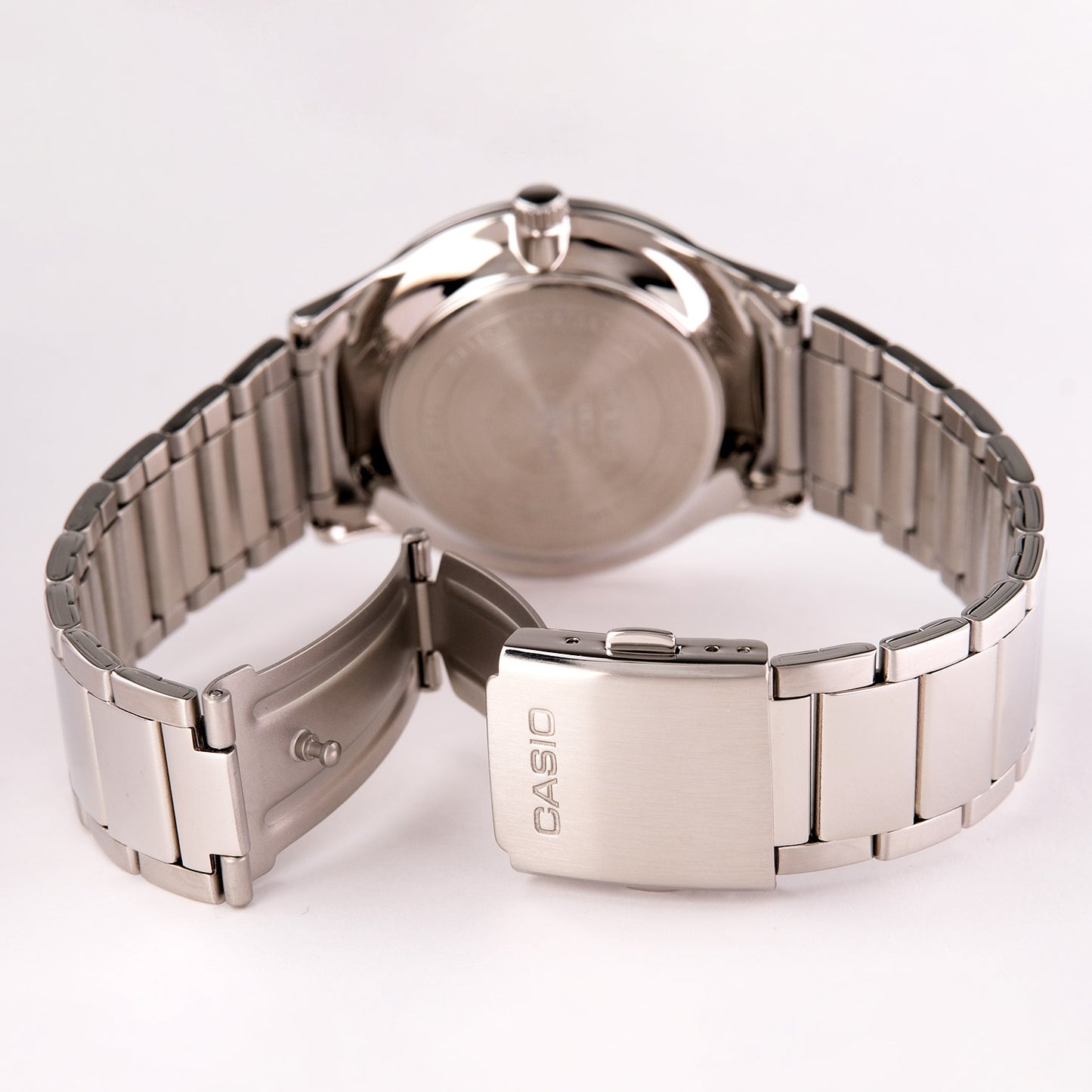 RELOJ CASIO MTP-E605D-1E ACERO TABLERO TORNASOL