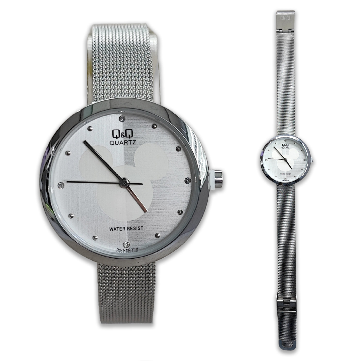 RELOJ QYQ MUJER ACERO MALLA DISEÑO MINNIE
